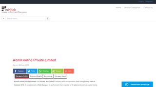 
                            2. Admill.online Private Limited Company, Directors details ...