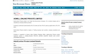 
                            4. Admill.online Private Limited - The Economic Times