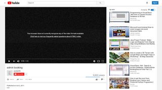 
                            9. admin booking - YouTube