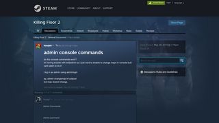 
                            1. admin console commands :: Killing Floor 2 General Discussions