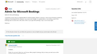 
                            6. Admin for Microsoft Bookings - Microsoft Community