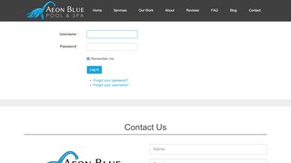 
                            4. Admin Login - Aeon Blue Pool and Spa