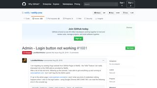 
                            2. Admin - Login button not working · Issue #1681 · netlify/netlify ...