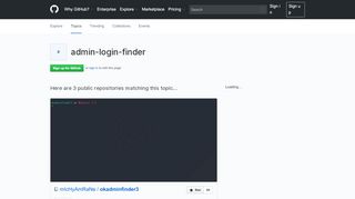 
                            4. admin-login-finder · GitHub Topics · GitHub