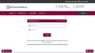 
                            2. Admin-Login – Healthcare Academy