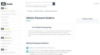 
                            6. Admin-Passwort ändern – JTL-Guide