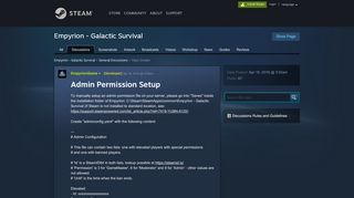 
                            1. Admin Permission Setup :: Empyrion - Galactic …