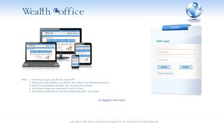 
                            4. Admin - Wealth e-Office - Login Panel