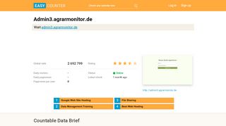 
                            1. Admin3.agrarmonitor.de: Agrarmonitor - Easy Counter