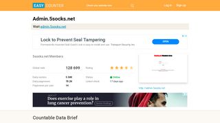 
                            5. Admin.5socks.net: 5socks.net Members - Easy Counter