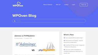 
                            8. Adminer vs PHPMyAdmin - WPOven Blog