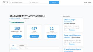 
                            6. ADMINISTRATIVE ASSISTANT II job in Melrose at Centra Care health ...