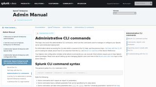 
                            3. Administrative CLI commands - Splunk …