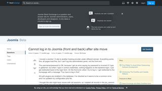 
                            3. administrator - Cannot log in to Joomla (front and back ...