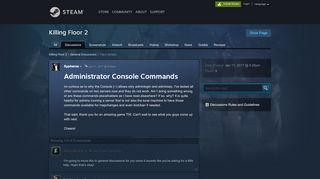 
                            6. Administrator Console Commands :: Killing Floor 2 General ...