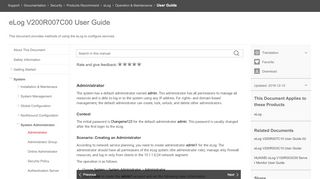 
                            9. Administrator - eLog V200R007C00 User Guide - Huawei