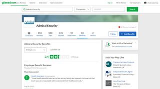 
                            4. Admiral Security Employee Benefits and Perks | Glassdoor