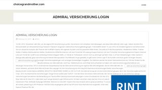 
                            1. Admiral Versicherung Login – …