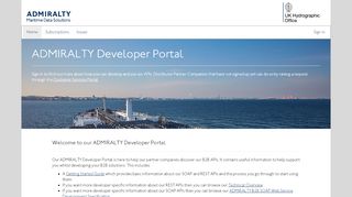 
                            3. <ADMIRALTY> developer portal