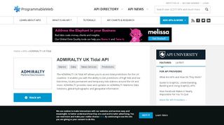 
                            4. ADMIRALTY UK Tidal API | ProgrammableWeb