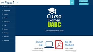 
                            9. Admisiones UABC – Curso de ingreso a la UABC en linea