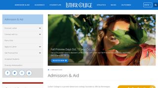 
                            9. Admission & Aid | Luther College
