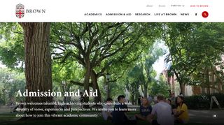 
                            11. Admission and Aid | Brown University