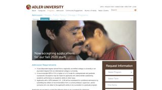 
                            8. Admission | Chicago | Programs | Adler University