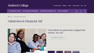 
                            7. Admission & Financial Aid | Amherst College