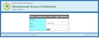 
                            5. Admission Form | Login Window 1 - cportal.siet.in