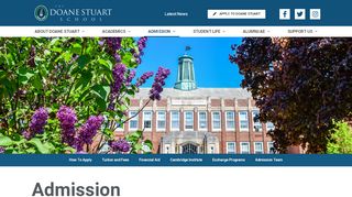 
                            7. Admission | Join Our Family of Families| Doane Stuart