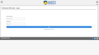 
                            2. Admission Microsite : Login - Amity - Leading best top ranked institutes ...