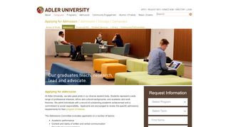 
                            4. Admission Requirements | Chicago, IL | Adler University