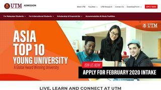 
                            5. Admission to UTM: HOME