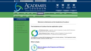 
                            5. Admissions / Admissions Information - Loudoun County Public Schools