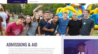 
                            7. Admissions & Aid - Furman University