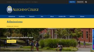 
                            7. Admissions | Allegheny College - Meadville, PA