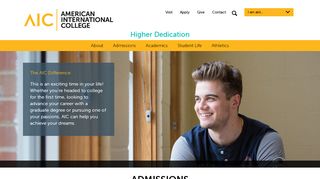 
                            1. Admissions | American International College