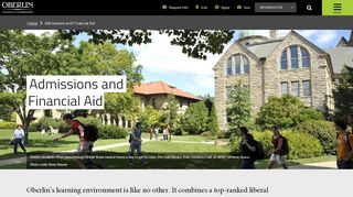 
                            5. Admissions and Financial Aid | Oberlin College and Conservatory