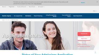 
                            4. Admissions Application Status | ESADE