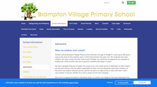 
                            9. Admissions - Brampton Village Primary School