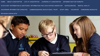 
                            8. Admissions - Chesterton Community College - The Cambridgeshire ...