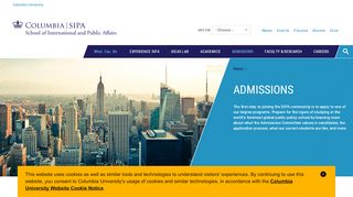 
                            2. Admissions | Columbia SIPA