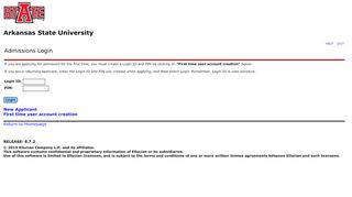 
                            10. Admissions Login - Arkansas State University