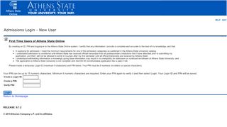 
                            1. Admissions Login - Athens State University