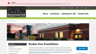 
                            9. Admissions - Manchester Community College