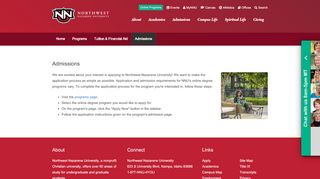 
                            4. Admissions - Northwest Nazarene University - NNU Online