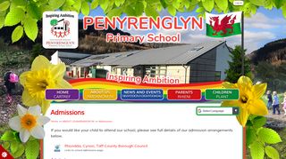 
                            8. Admissions | Penyrenglyn Primary School