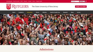 
                            9. Admissions | Rutgers University