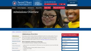 
                            3. Admissions | Sacred Heart University Online